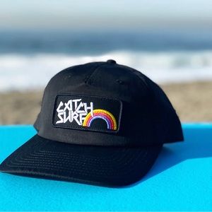 Catch Surf rainbow snap back baseball hat NWOT